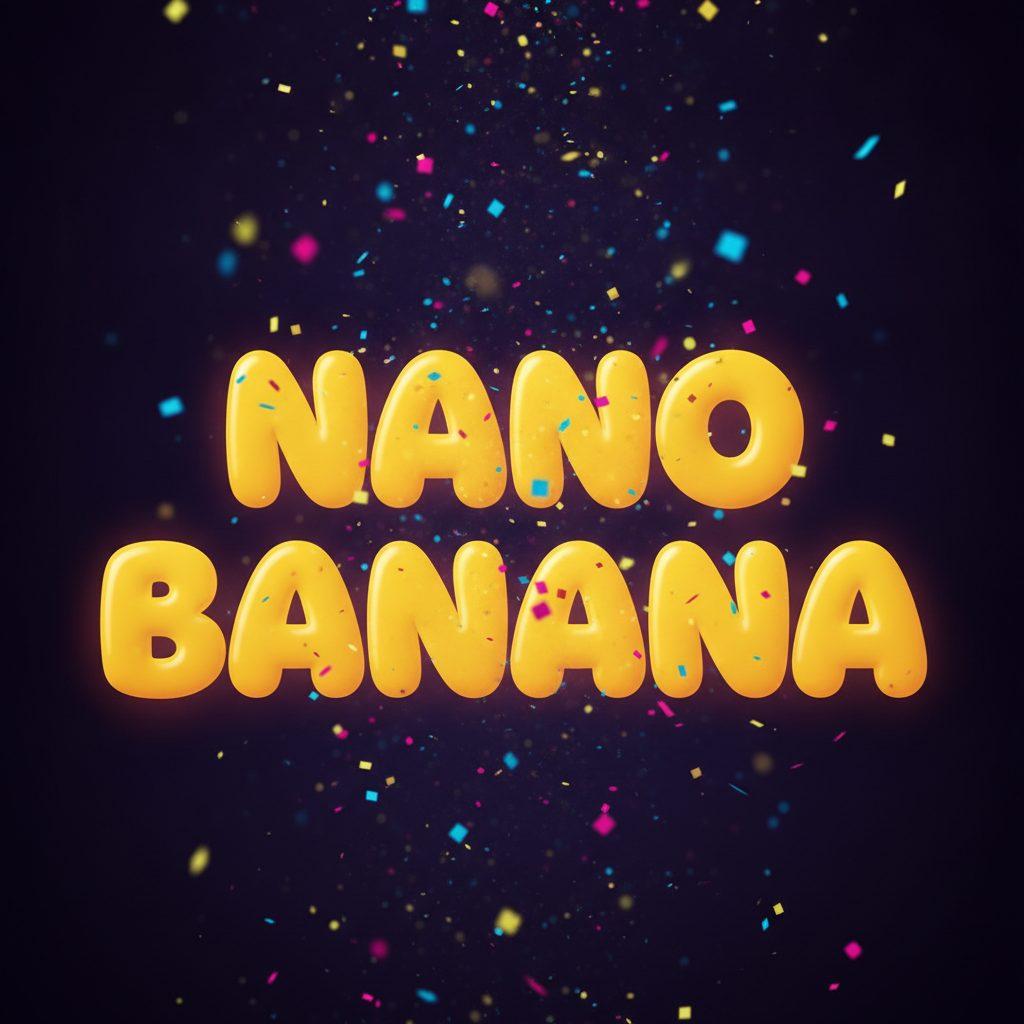 Nano Banana AI-generated poster with rendered text
